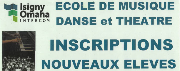 Inscription Musique, danse et théâtre